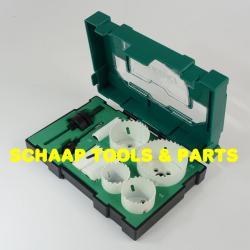 Gatzaagset Bi-Metaal 11 delig met opnameassen in box III | 40030032